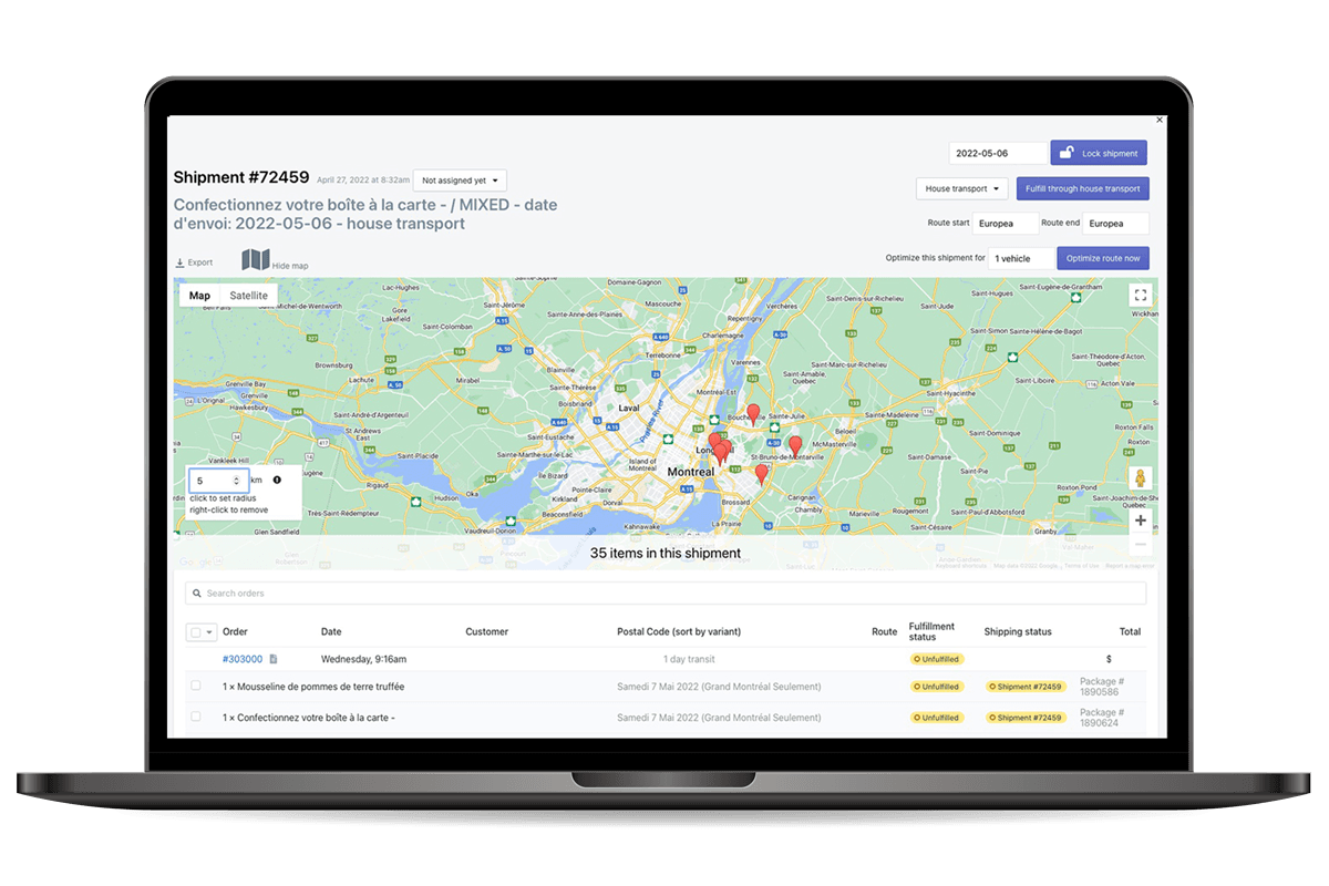 Unik Web developed a custom web app to manage orders and deliveries. It also allowed for automation of over 95% of the company's operations.